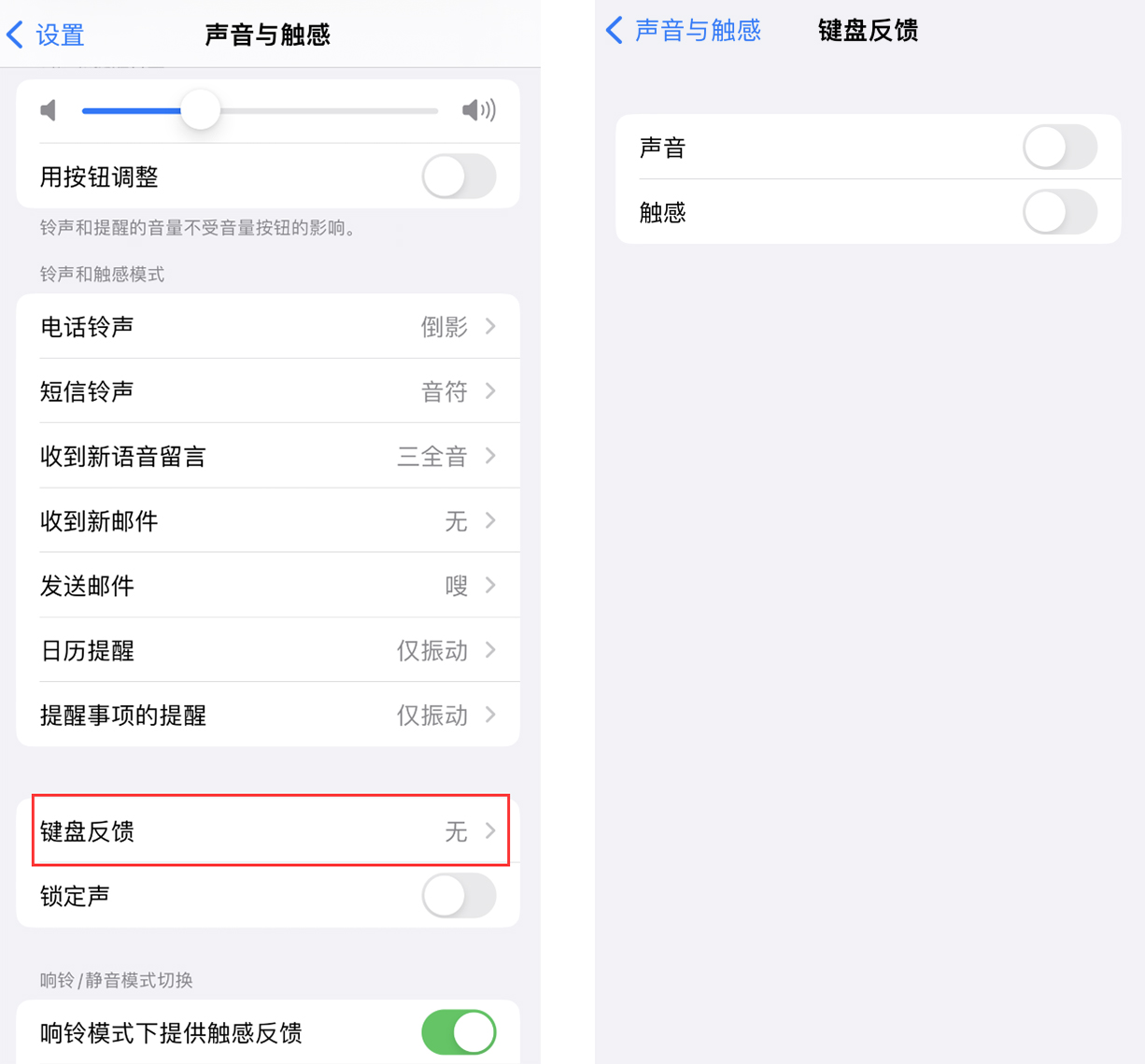 排浦镇苹果手机维修分享iOS 16 小细节：支持开启 iPhone 键盘声音及触感反馈 